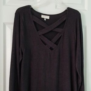 XL BLACK LONG TUNIC
